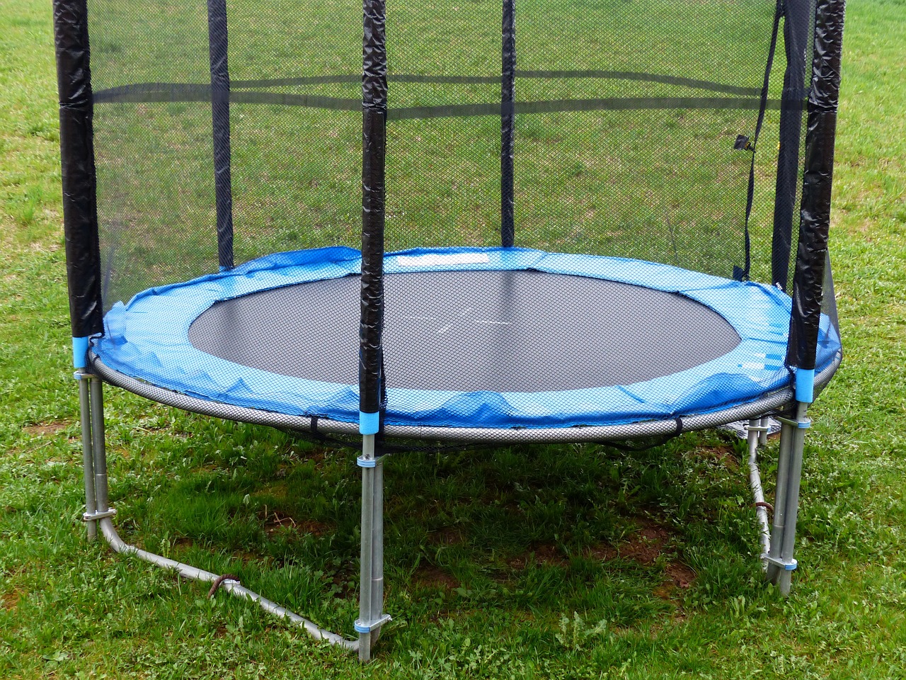 Backyard with a Trampoline